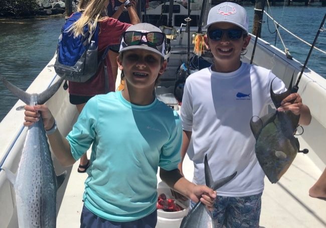 kids enjoyed inshore fishing