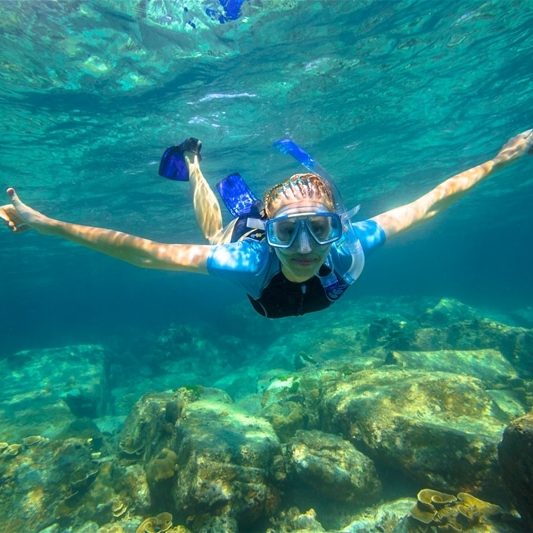 kid enjoyed snorkeling